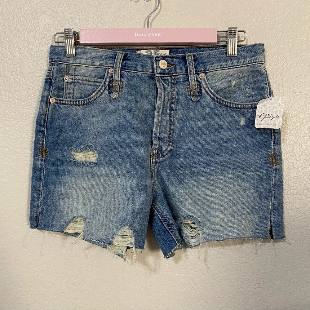 Free People Loose Cannon Denim Shorts